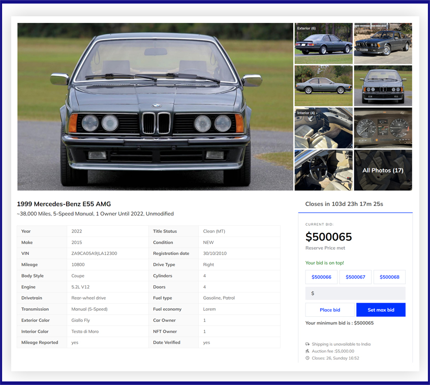 car-theme-single - Ultimate Auction Pro Ultimate Car Auction Software - proxy bid car auction
