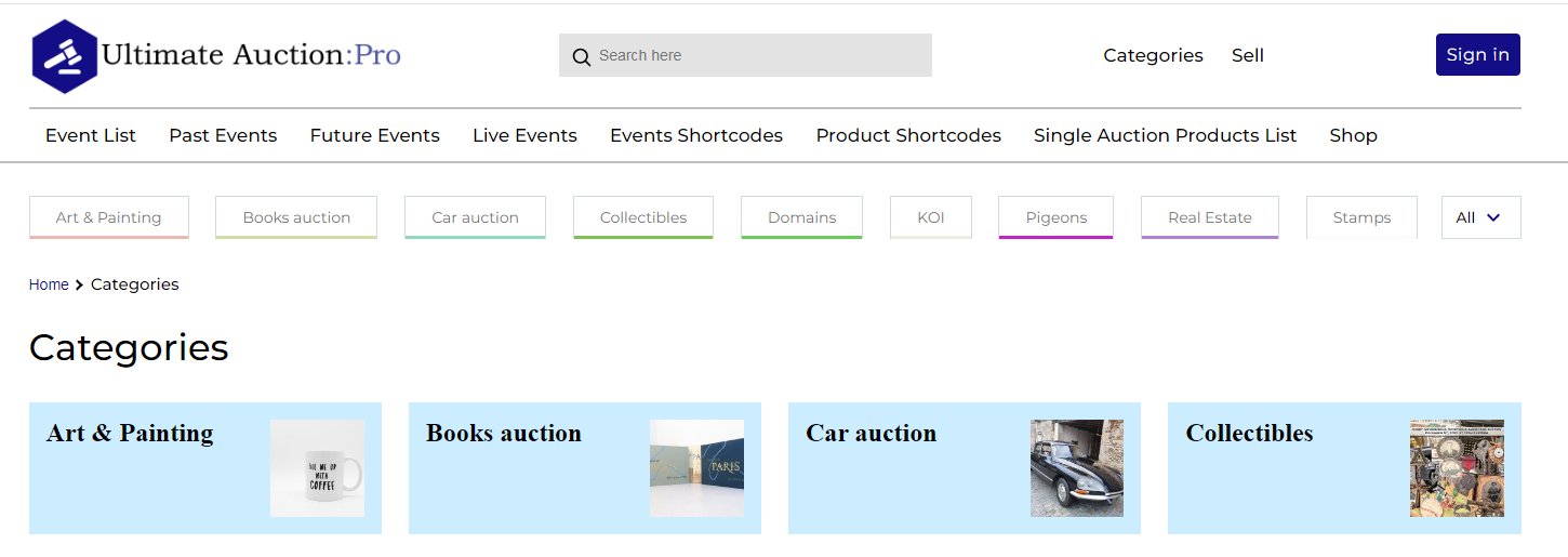 Vehicle Information - Ultimate Auction Pro Design Your Site’s Layout